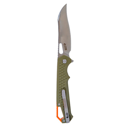 MUCTAC Ceros - Folding EDC | D2 Steel | OD Green G10 Handle | Liner Lock Design